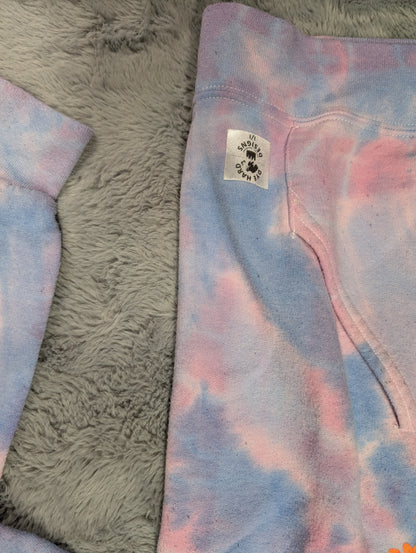 Bowery Floral Sakura Pastel Tie-Dye Hoodie Sweatshirt