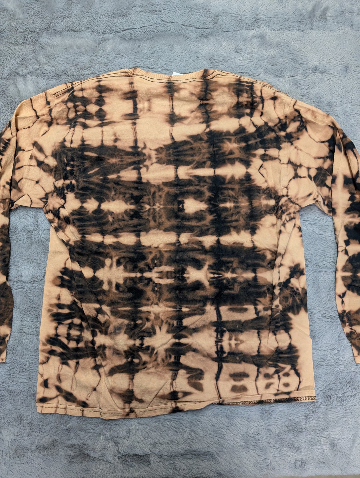 Skeletal Ribcage Reverse Tie-Dye Long Sleeve T-Shirt