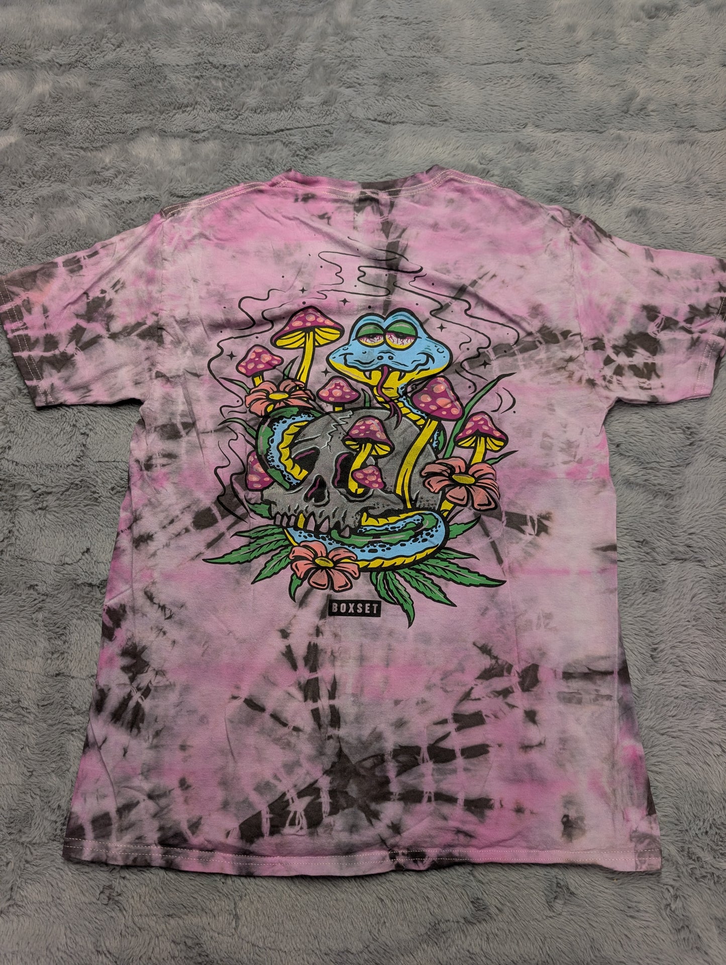 Trippy Snake and Mushrooms Boxset Tie Dye T-Shirt