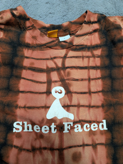 Reverse Tie-Dye "Sheet Faced" T-Shirt