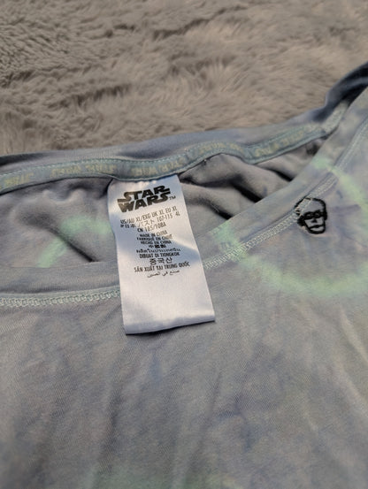 Star Wars Pastel Tie Dye Long Sleeve T-Shirt with Embroidered Characters