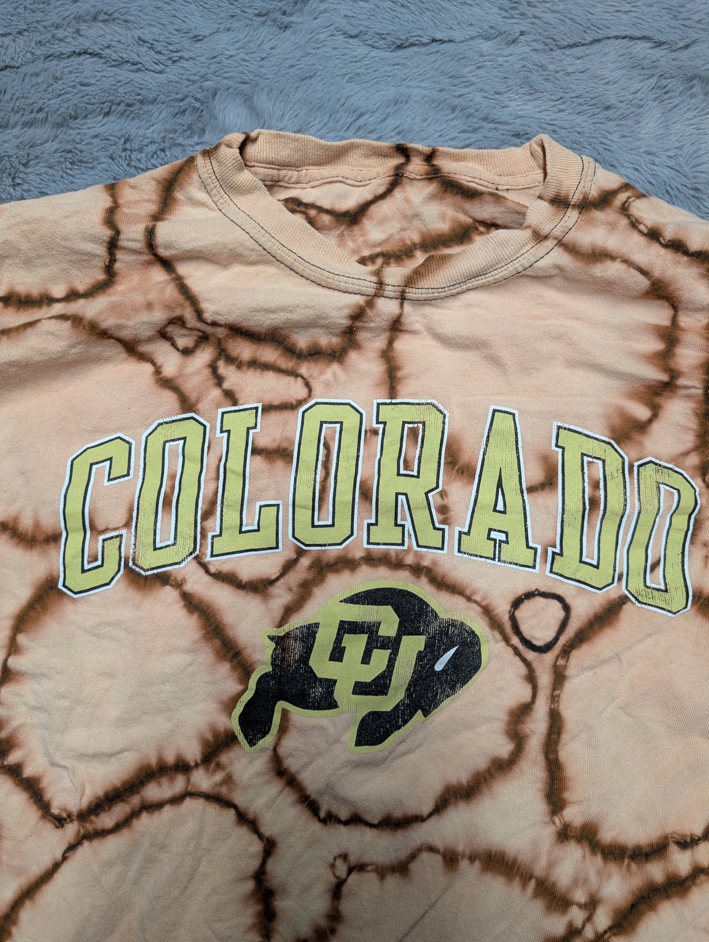 University of Colorado CU Boulder Buffs Circle Reverse Tie-Dye Long Sleeve T-Shirt