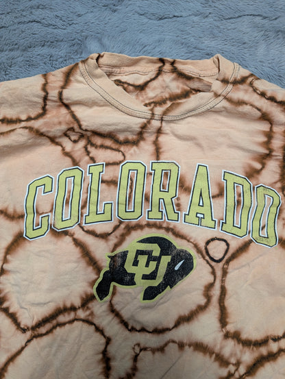 University of Colorado CU Boulder Buffs Circle Reverse Tie-Dye Long Sleeve T-Shirt