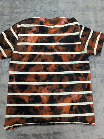 HUF Worldwide Since 2002 Striped Reverse Tie-Dye T-Shirt