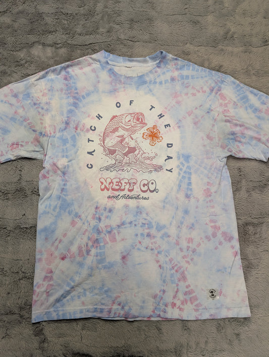 Neff Co. Catch of the Day and Adventures Pastel Tie-Dye T-Shirt