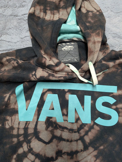 Vans Off the Wall Reverse Tie-Dye Hoodie Sweatshirt