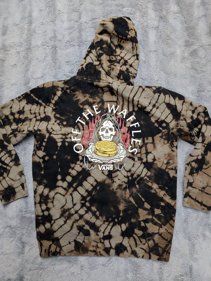 VANS "Off the Waffles" Reverse Tie-Dye Hoodie Sweatshirt