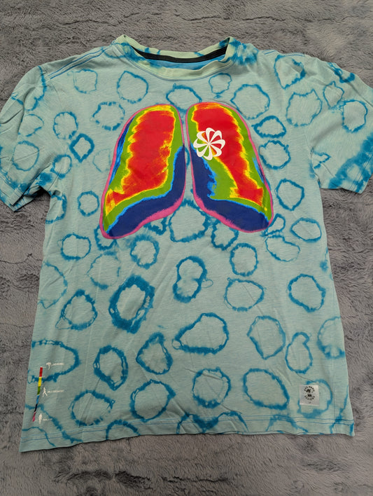 Nike Thermal Image of Lungs Circular Pattern Reverse Tie-Dye Dri-Fit T-Shirt