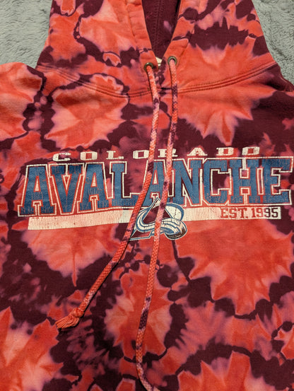 Colorado Avalanche NHL Reverse Double Tie-Dye Sweatshirt Hoodie