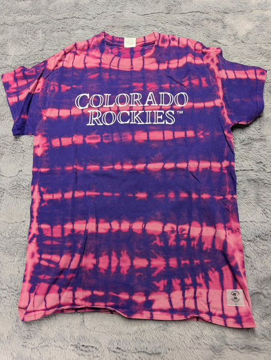 Colorado Rockies Reverse Tie-Dye T-Shirt