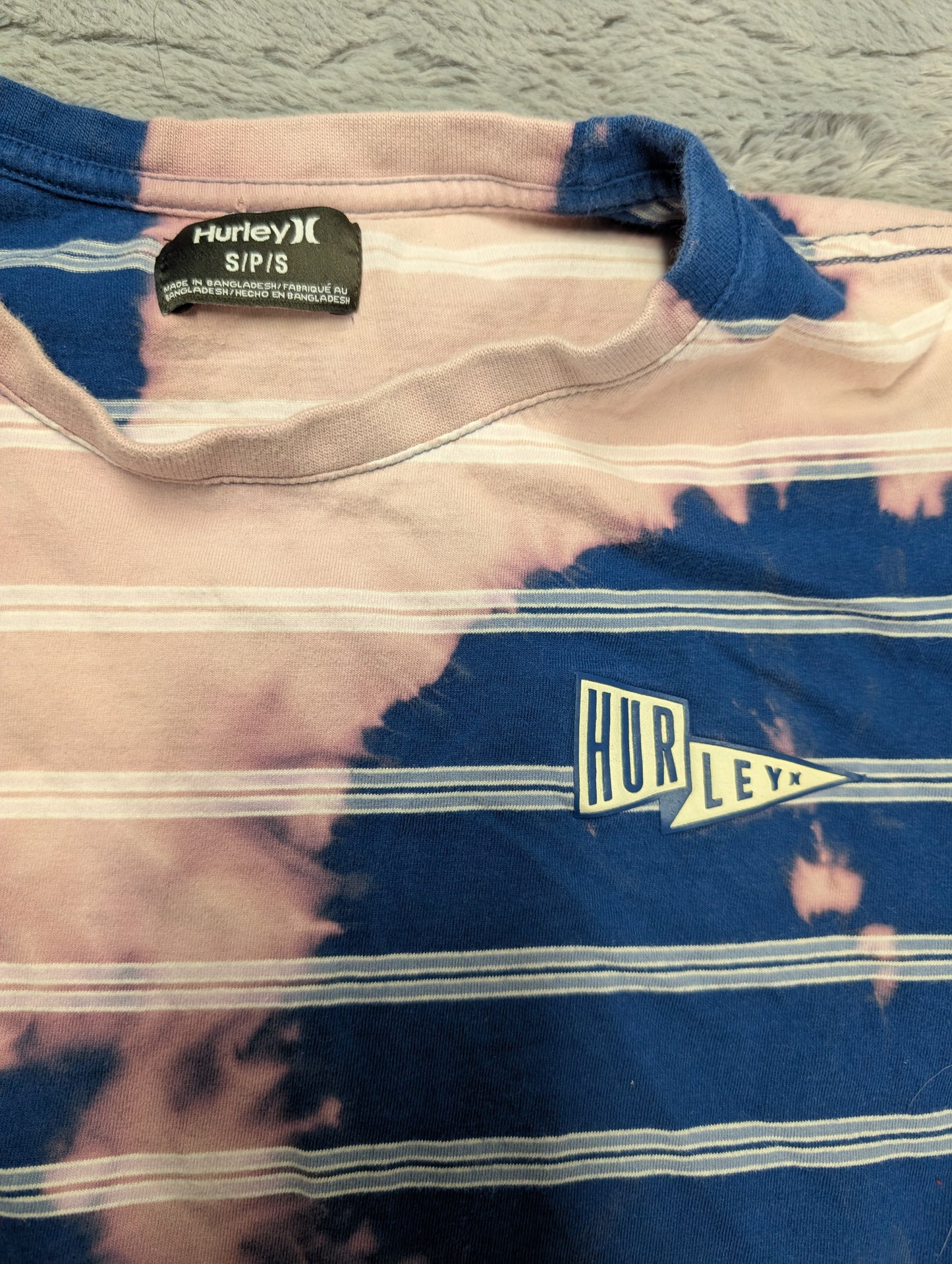 Hurley Reverse Striped Tie-Dye T-Shirt